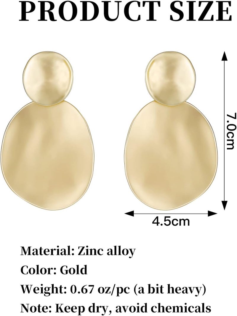 OCCFAE Store Metal Clip On Earrings for Women Non Pierced Dangle Drop Earrings Multiple Styles - Image 4